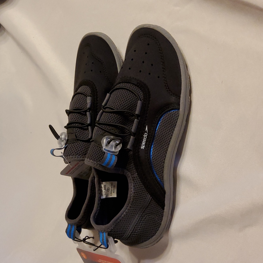 Speedo Men's Surfwalker Water Shoes - Gray/Black - Picture 5 of 6